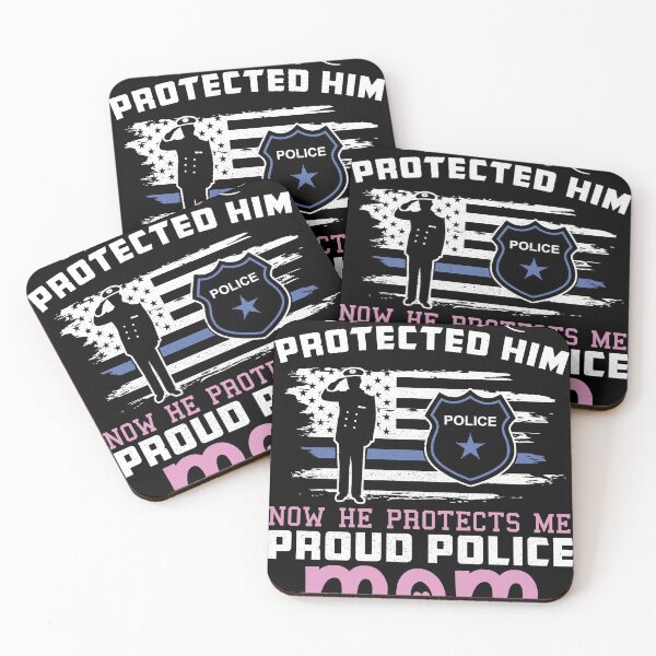 Item preview, American Police Thin Blue Line Gift product Proud Mom design designed and sold by Lisbob.