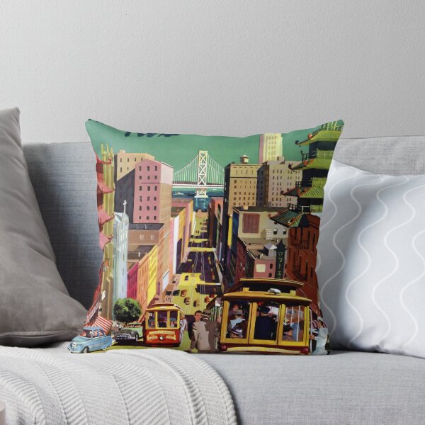 Item preview, San Francisco vintage travel poster designed and sold by stickart-marek.