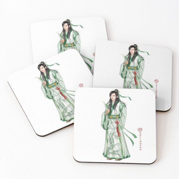 Item preview, China Art Print - Portrait of a young cavalier in green clothes designed and sold by Kallandra.