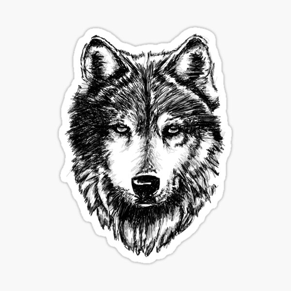 Timber Wolf Sticker