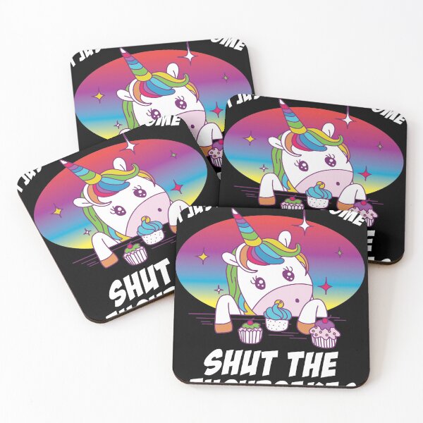 Item preview, Badass Shut the FuCupCakes Joke Unicorn Rude product design designed and sold by Lisbob.
