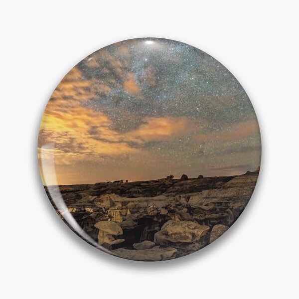 Item preview, Bisti Badlands Hoodoos Under Bright New Mexico Starry Night by OLena Art  designed and sold by Rocky Mountain Artistry.
