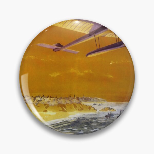 Item preview, Hydro Aeroplanes vintage travel poster designed and sold by stickart-marek.