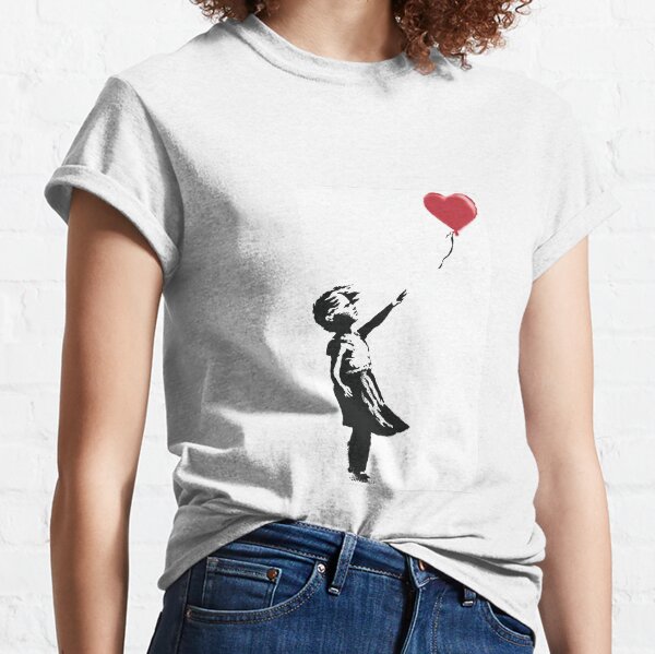 Bansky girl with balloon Classic T-Shirt