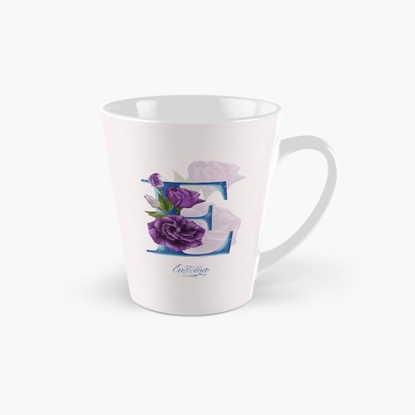 Item preview, E letter. Eustoma. Flower alphabet. designed and sold by BananiLettering.