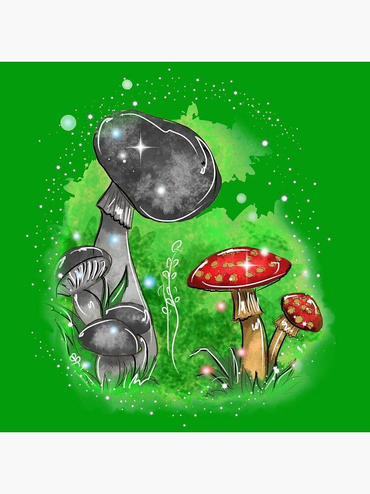 Thumbnail 4 of 4, Pillow, Tivona Keeper Of The Mushrooms  ™ designed and sold by TeelieTurner.