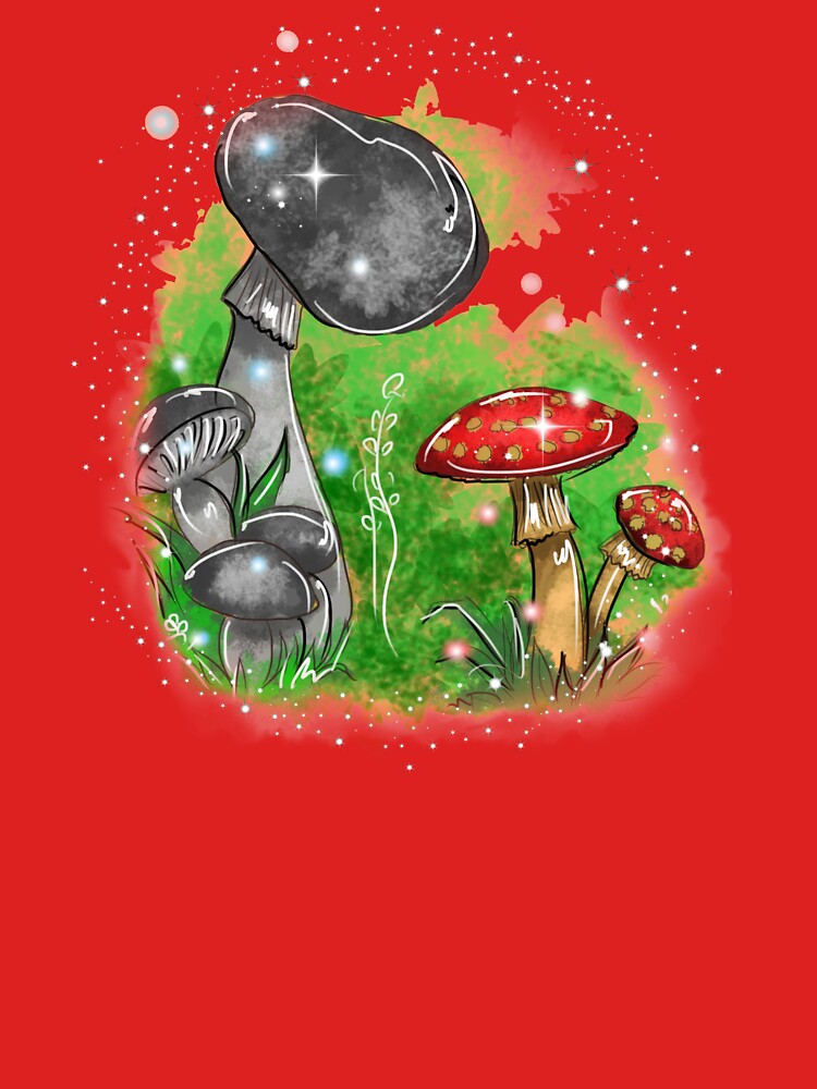 Thumbnail 3 of 3, Fitted Scoop T-Shirt, Tivona Keeper Of The Mushrooms ™ designed and sold by TeelieTurner.