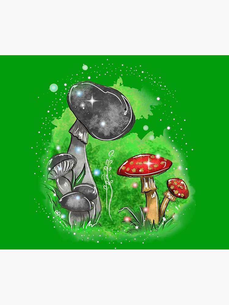 Thumbnail 2 of 2, Duvet Cover, Tivona Keeper Of The Mushrooms ™ designed and sold by TeelieTurner.