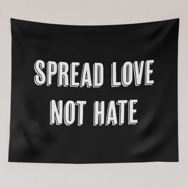 Item preview, Spread love not hate - Supporting Black Lives Matters With Artist's Profits designed and sold by Abbie's Prints.