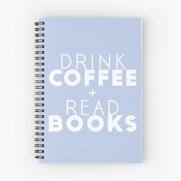 Item preview, Drink Coffee + Read Books (Blue) designed and sold by MarniReads.