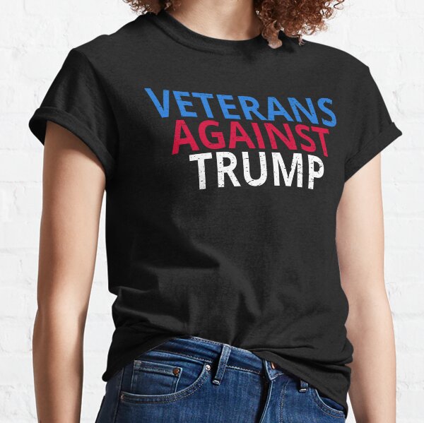 Vista previa del artículo con la obra «Anti-Trump - Veteranos contra Trump», diseñado y vendido por Lemon Pepper.