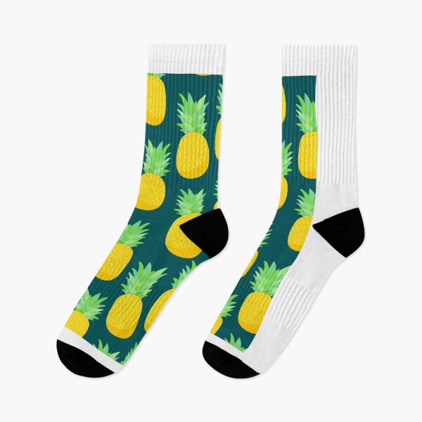 Item preview, Cute Pineapple Pattern Print - Teal Blue  designed and sold by alainakozyart.