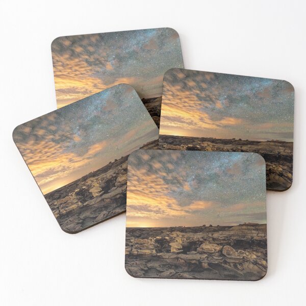 Item preview, Bisti Badlands Hoodoos Under Bright New Mexico Starry Night by OLena Art  designed and sold by Rocky Mountain Artistry.