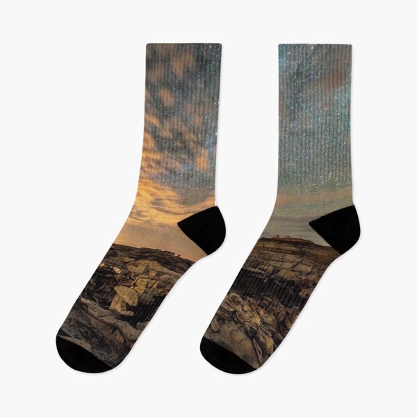 Item preview, Bisti Badlands Hoodoos Under Bright New Mexico Starry Night by OLena Art  designed and sold by Rocky Mountain Artistry.