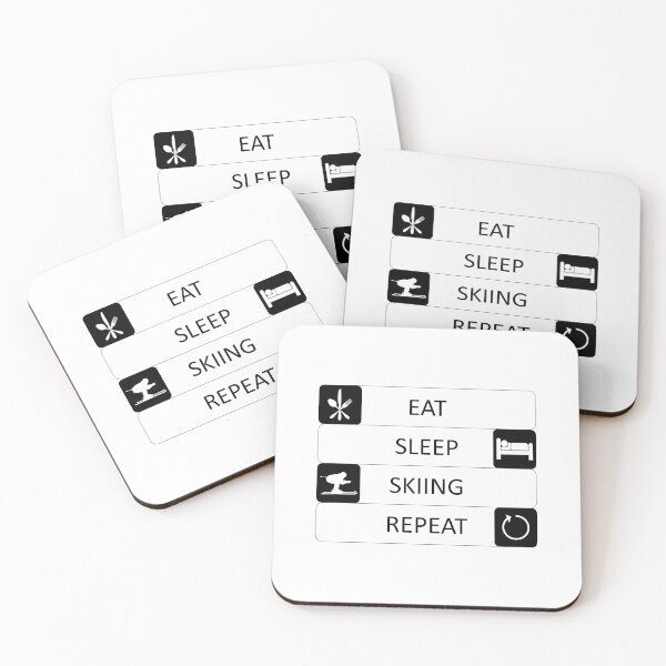 Item preview, Eat Sleep Skiing Repeat - Hobby - Sports designed and sold by AndiHK.