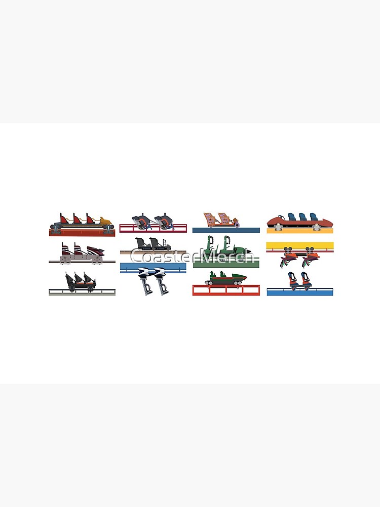 Six Flags Magic Mountain Coaster Cars Design by CoasterMerch