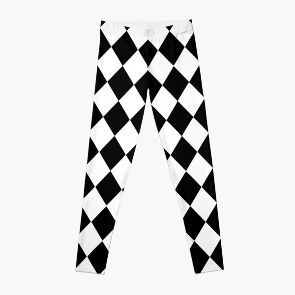 5-8 Years Old Monochrome Diamond Pattern Legging