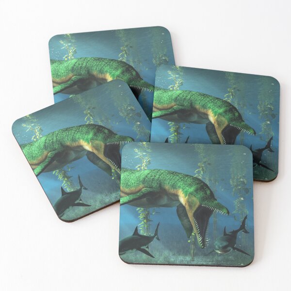 Item preview, Liopleurodon Chasing Sharks designed and sold by Daniel Eskridge.