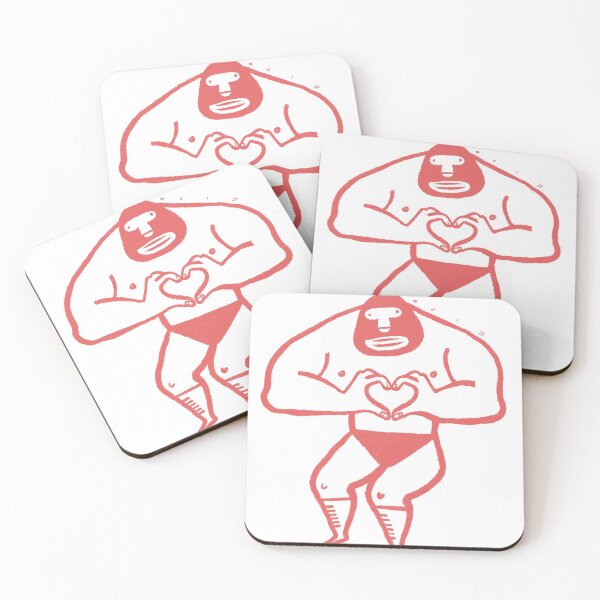 Item preview, Cute and funny Luchador mexican fighter with hand in love designed and sold by zipo-art.