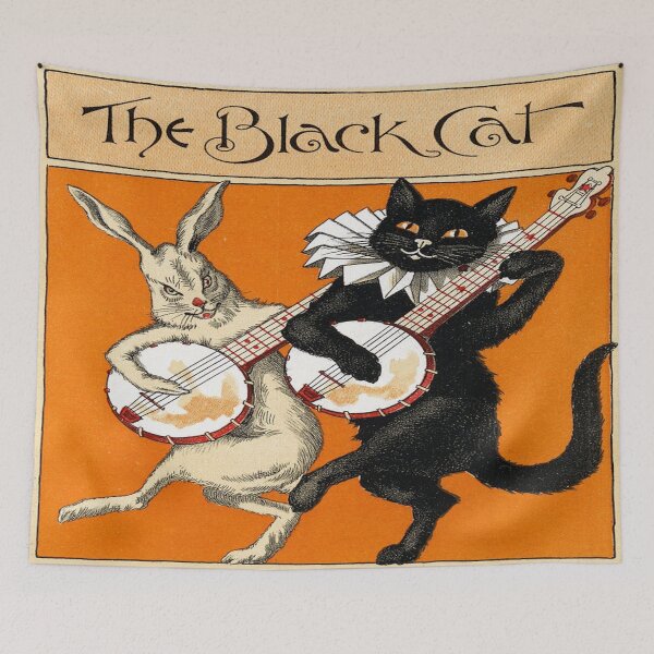 Item preview, The Black Cat & White Rabbit designed and sold by Slydell1.