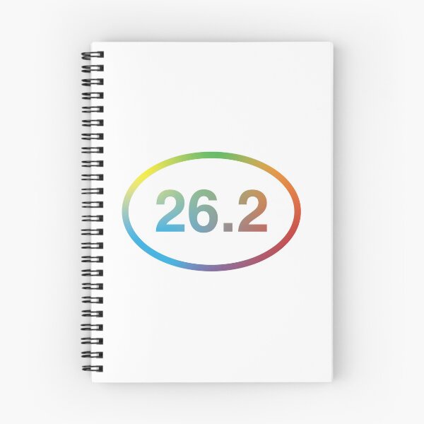 Item preview, 26.2 Miles Marathon Running Race Distance Rainbow designed and sold by murialbezanson.