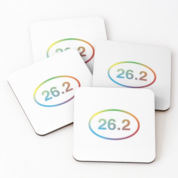 Item preview, 26.2 Miles Marathon Running Race Distance Rainbow designed and sold by murialbezanson.