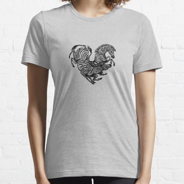 Zebra Heart, Animal Lover's Design Essential T-Shirt