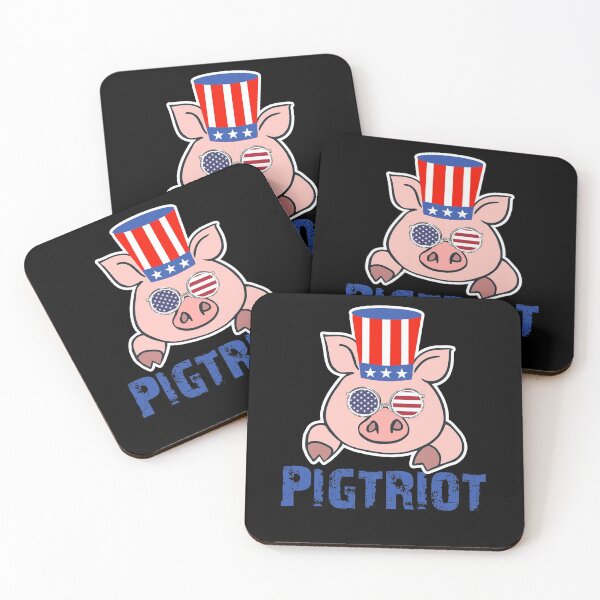 Item preview, Pig Face Proud Farmer Funny 4th Of July Gifts Ideas USA Flag Patriotic designed and sold by Akmloza.