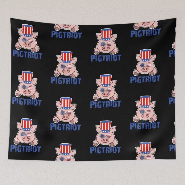 Item preview, Pig Face Proud Farmer Funny 4th Of July Gifts Ideas USA Flag Patriotic designed and sold by Akmloza.