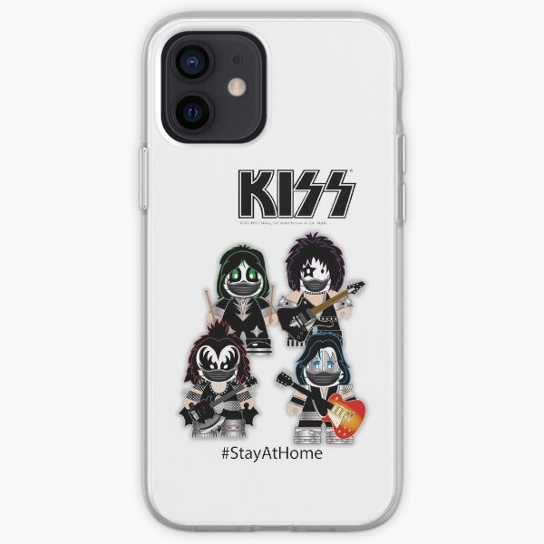 Kiss Band - Stay At Home - Cute design for kids iPhone Soft Case