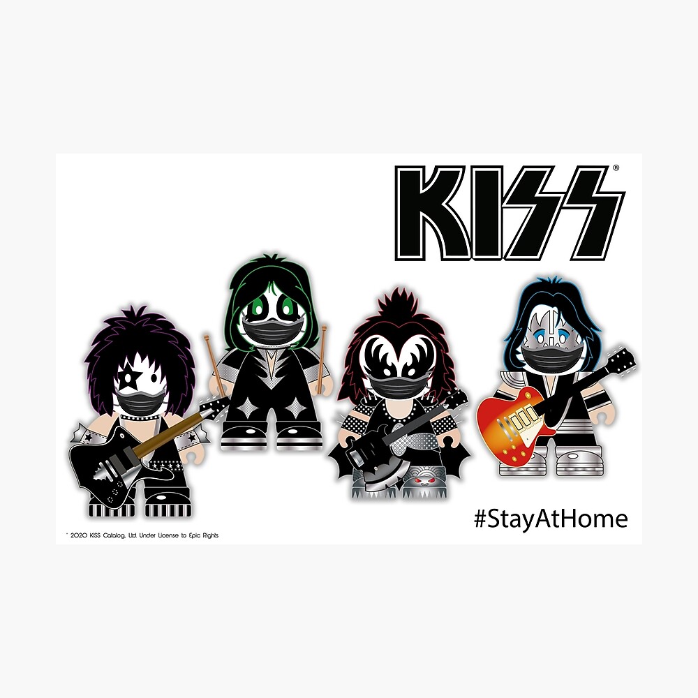 Kiss Band - Stay At Home - Cute design for kids Kiss Band - Stay At Home - Cute design for kids