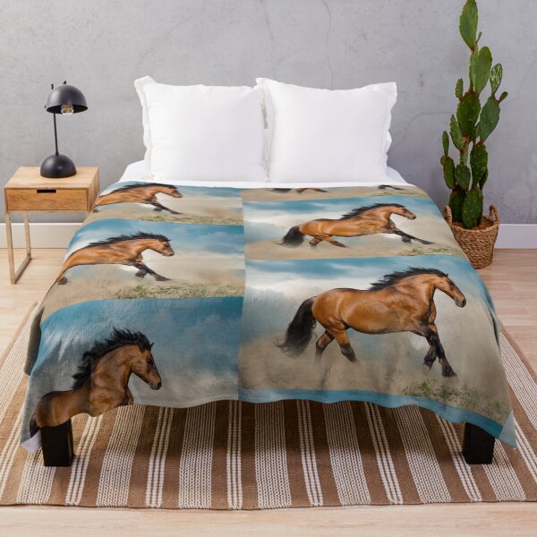 Item preview, Beautiful bay stallion running in dust designed and sold by marusya1.