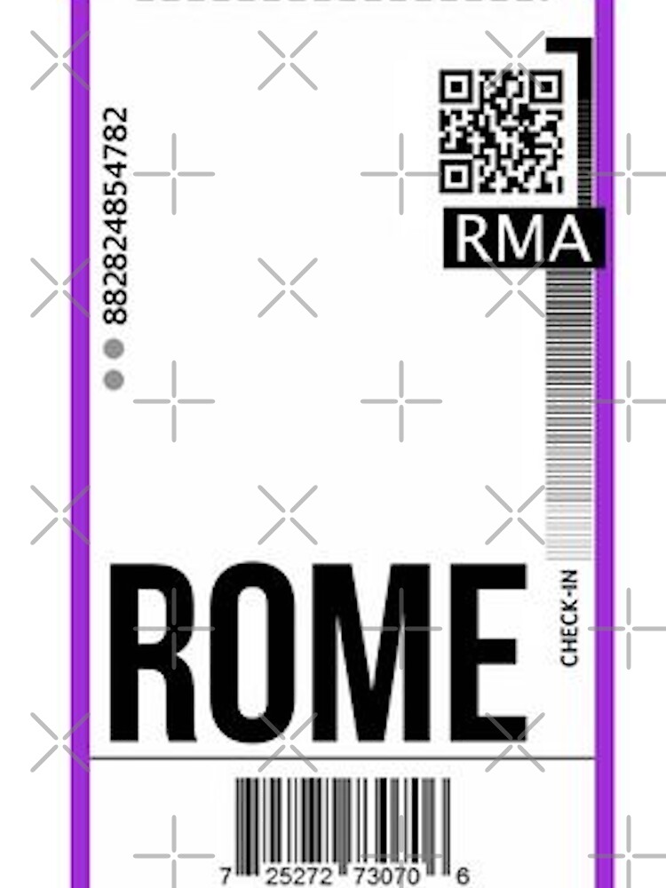 Rom Flugticket Bordkarte Vorlage Kinder T Shirt Von Volkaneeka Redbubble