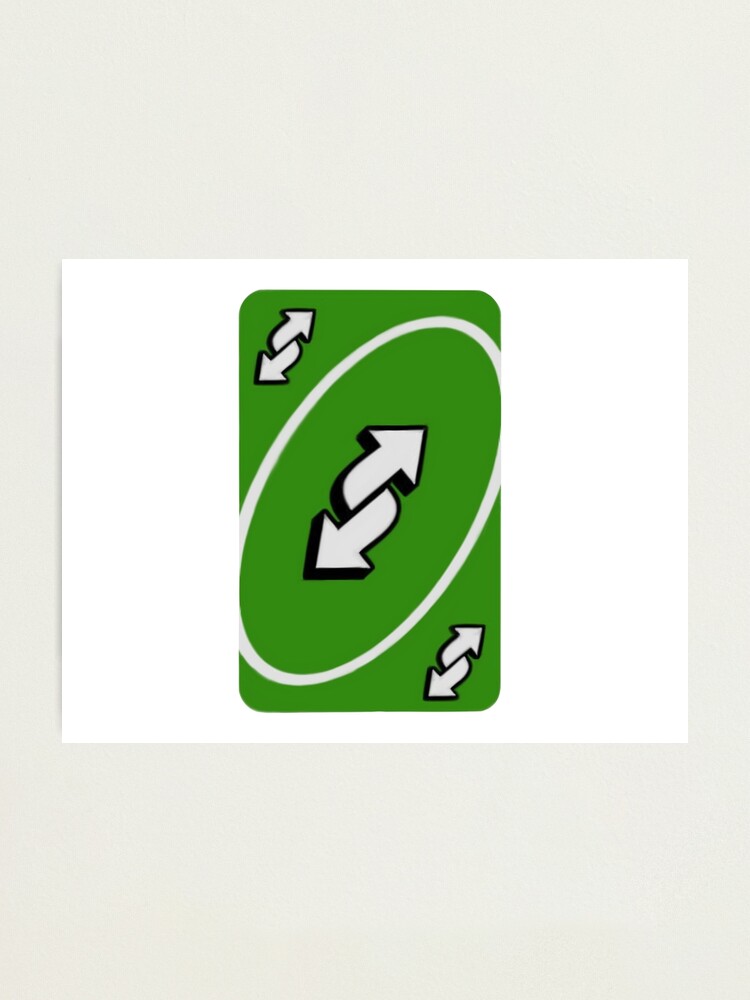 Green Uno Reverse card U No Reverse card high definition  Art Board Print  for Sale by Rosemoon2k