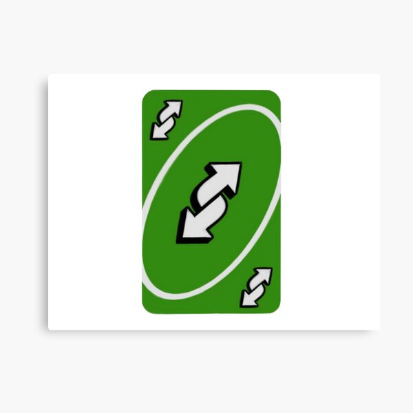 Uno Reverse Cards Canvas Print for Sale by designsbyalyssa