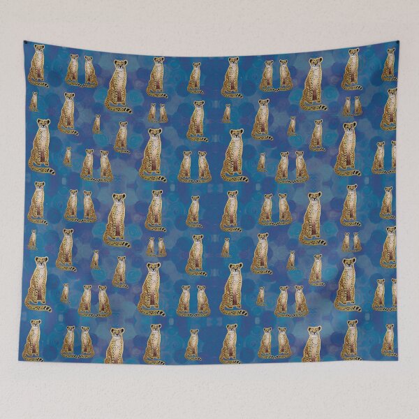 Item preview, Cheetah on Blue designed and sold by Rachel Shore.