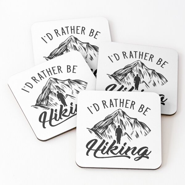 Item preview, I’d Rather Be Hiking designed and sold by LuckyFoxDesigns.