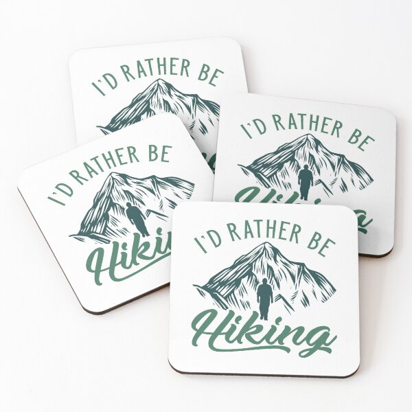 Item preview, I’d Rather Be Hiking designed and sold by LuckyFoxDesigns.