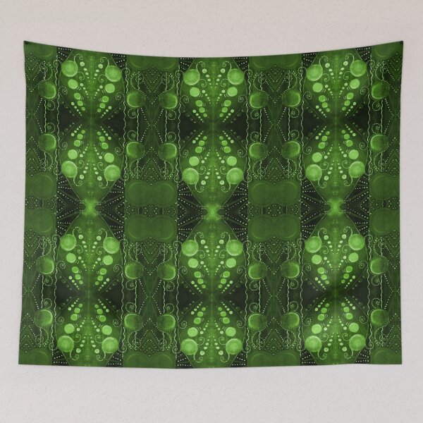 Item preview, Deep Green Psychedelic Magic Trip - Cosmic Consciousness designed and sold by ckylin.