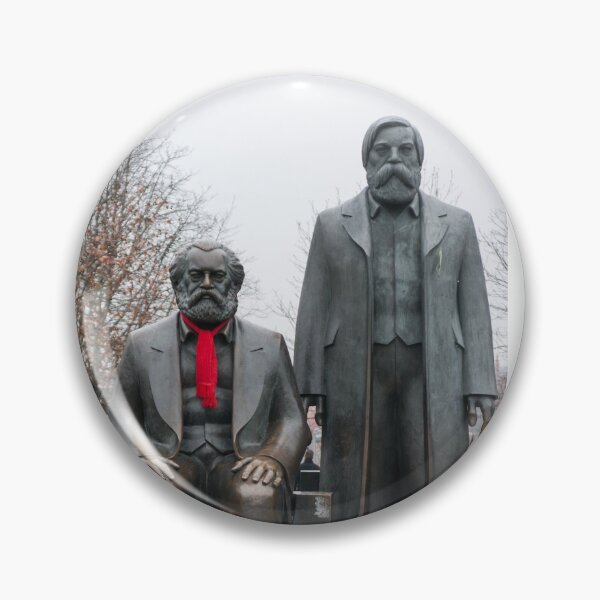Item preview, Marx, Engels and the red scarf designed and sold by Cvail73.
