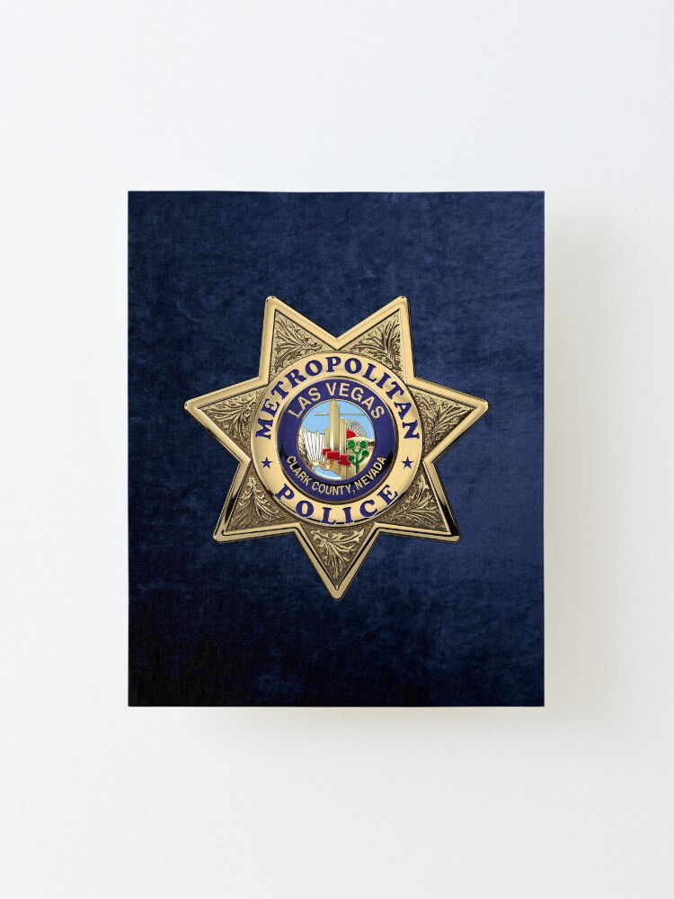 Las Vegas Metropolitan Police Department Lvmpd Badge Over Blue