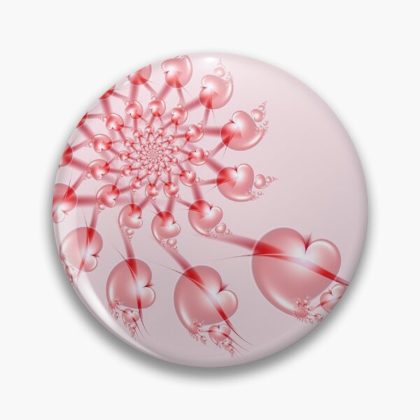 Item preview, Pinwheel Valentine - Delicate Feminine Pink Heart Spiral designed and sold by Pam Blackstone.
