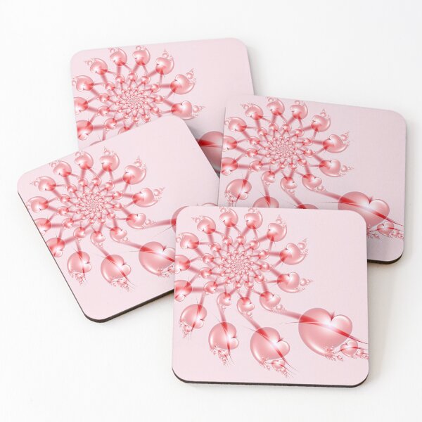 Item preview, Pinwheel Valentine - Delicate Feminine Pink Heart Spiral designed and sold by Pam Blackstone.