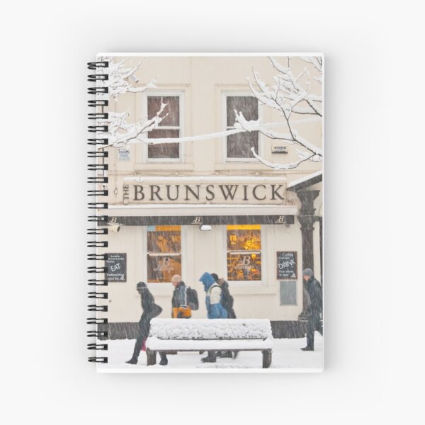 The Brunswick pub under the snow Spiral Notebook