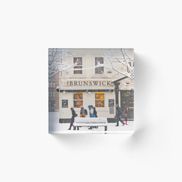 The Brunswick pub under the snow Acrylic Block