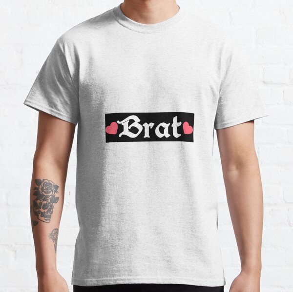 Brat love Hearts stamp design PassionateShadow Classic T-Shirt
