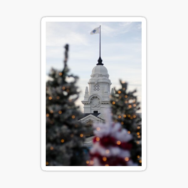 Item preview, Union Station, Worcester at Christma designed and sold by maddiebusick.