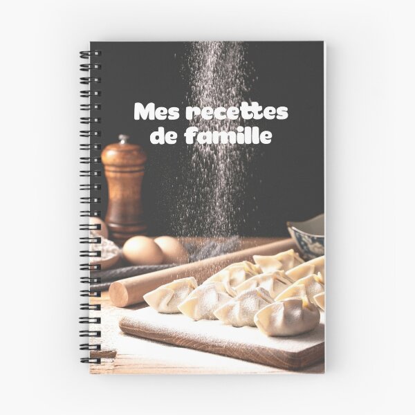 Item preview, My family recipes retro pasta ravioli flour diary designed and sold by Joie-et-Poesie.
