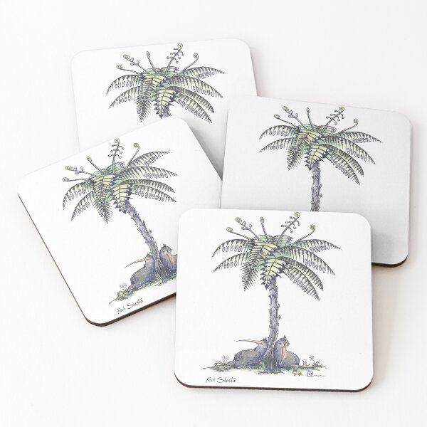 Item preview, bosquejo coloreado a mano en mi serie "kiwis haciendo" designed and sold by Linda Bassett.