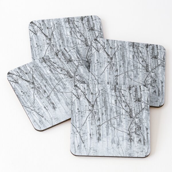 Item preview, Black and White Aspen Forest Abstract designed and sold by Amy Mitchell.